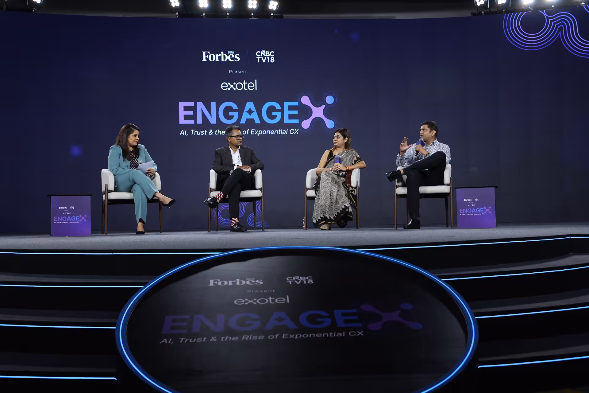 EngageX panel on stage