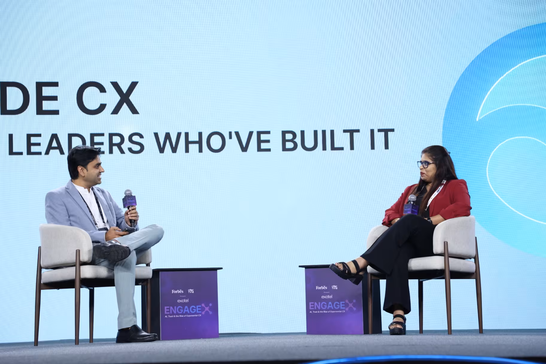 CX leaders in conversation on stage